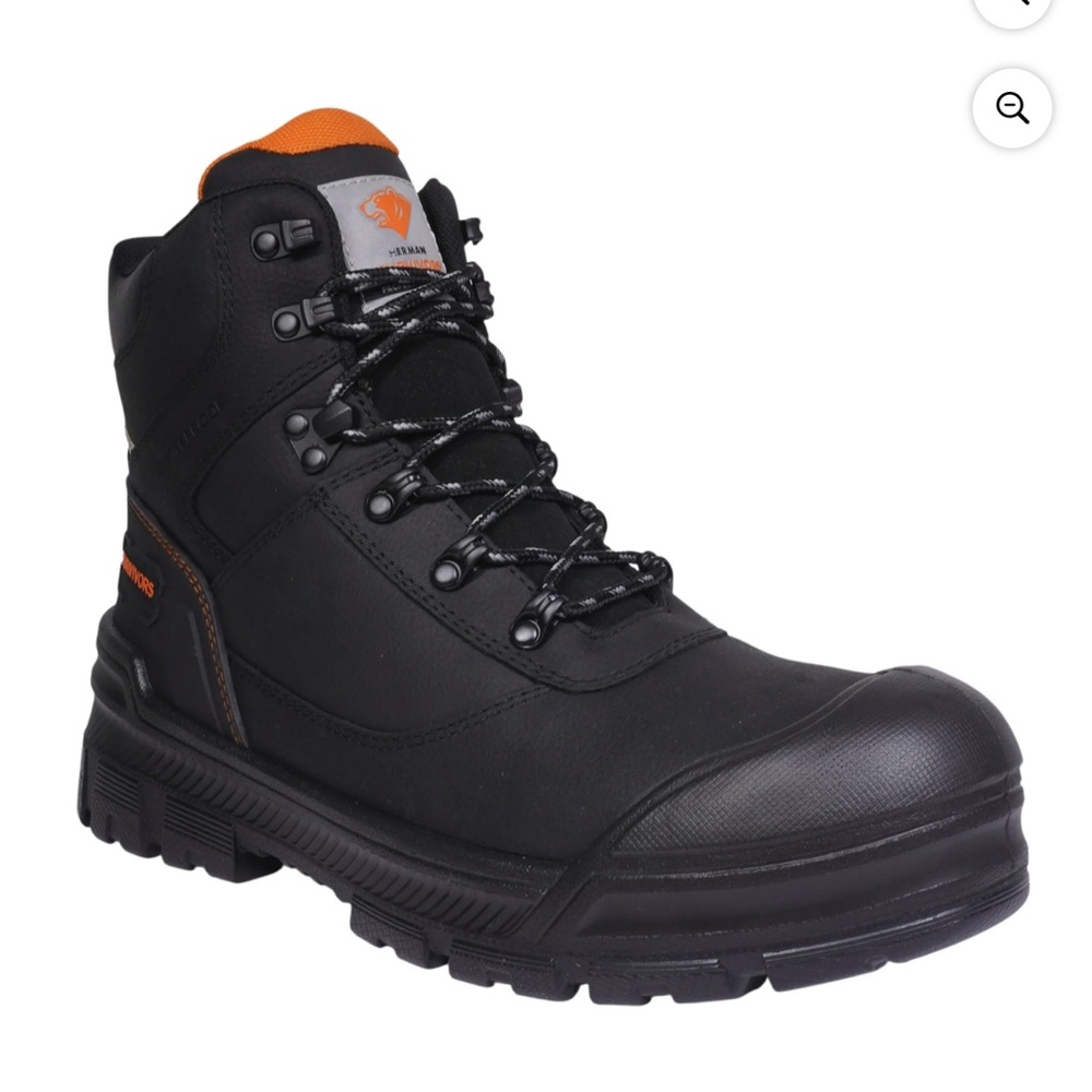 💜Herman Survivors Men's Groundbreaker Steel Toe Work Boots Size:7.5